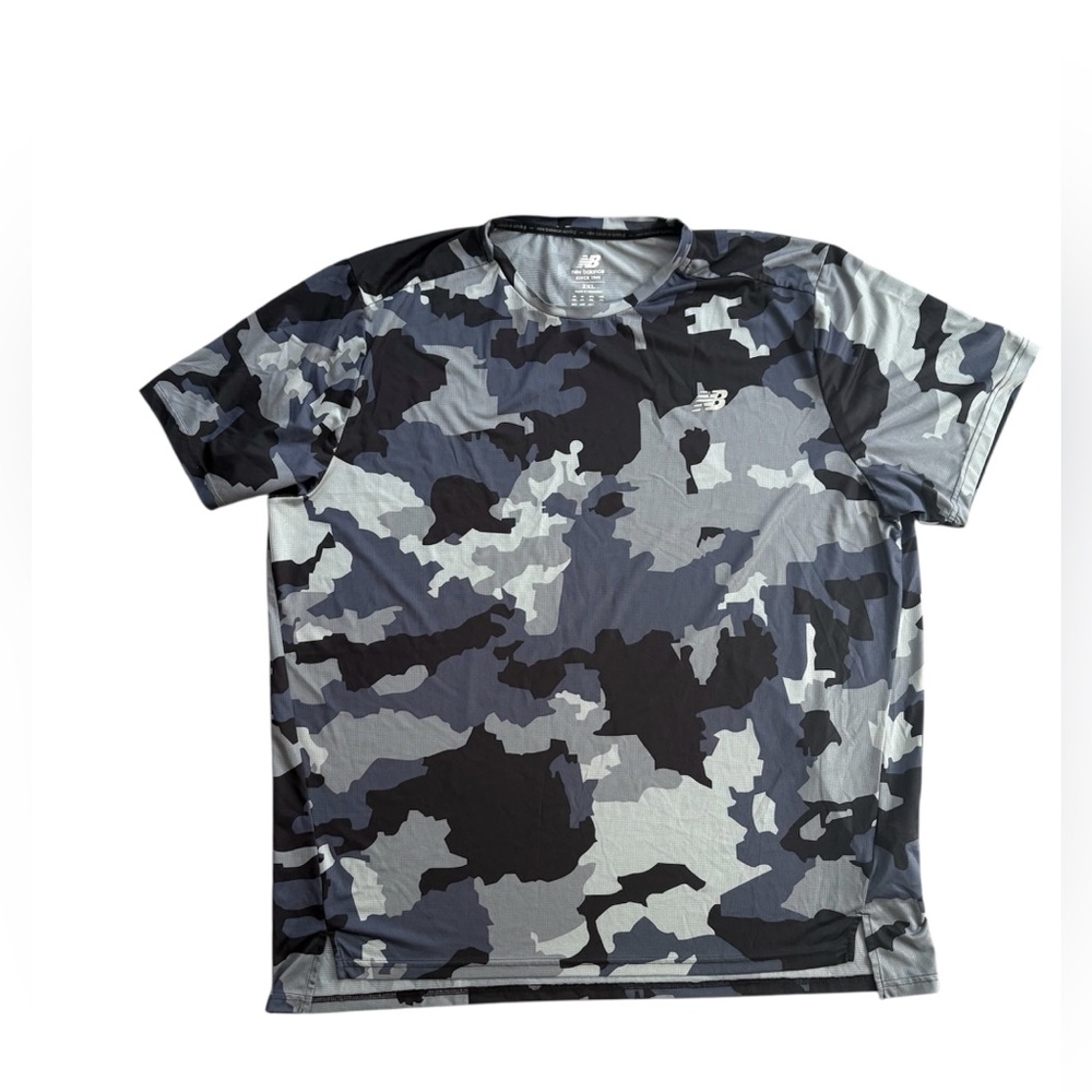 New Balance Camo Athletic Shirt 2XL Gym Workout Tee